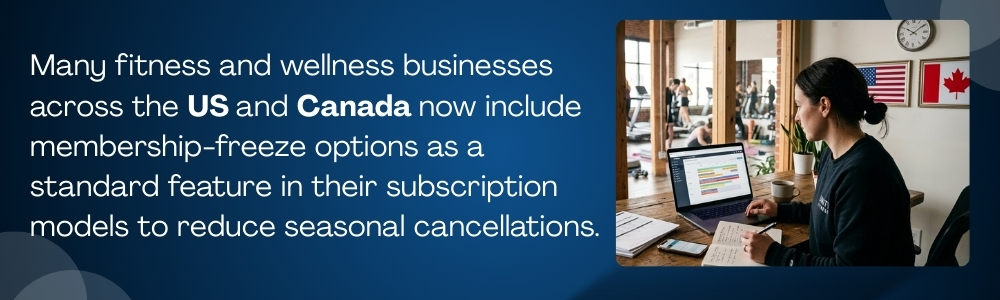 Wellness firms in US and Canada use membership freeze to cut cancellations